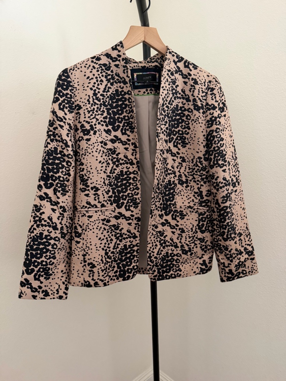J. Crew going out blazer Leopard-Print Open Blazer - Picture 4 of 8
